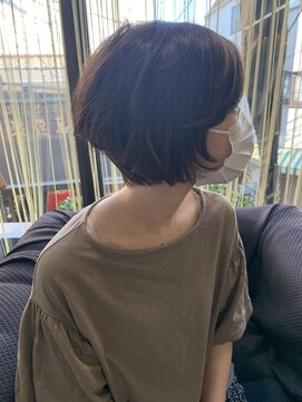 クオリス 上板橋店(QUALIS) 前下がり★大人ショートボブ/オリーブグレージュ/エアリーボブ