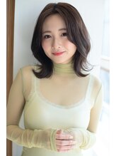 スタジオ エット(studio ett) 【studio ett】外ハネ　グレージュカラー