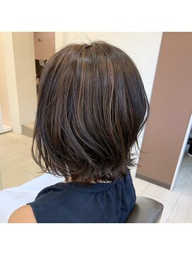 ボナ ヘアー(bona.hair) 【ブリーチなし】ハイライトボブ