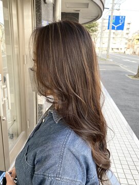 グランドール(Grandoll) 大人白髪ぼかしハイライト×シアグレージュ