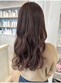 福山美容室caary大人気イルミナカラー ピンクブラウン