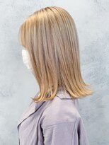 アルバム 渋谷パルコ(ALBUM)&nbsp;ハイトーンベージュ_グレージュカラーボブウルフ_ba351381