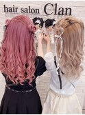 編み込みハートハーフツイン