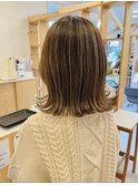外ハネボブ/髪質改善縮毛矯正/髪質改善/韓国風/韓国ヘア