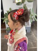 ３歳児さんの日本髪