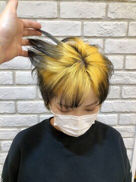 オタクヘア 渋谷(OTAKU HAIR) ONE PIECE ウソップ 概念カラー ルーツカラー