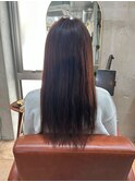 髪質改善カラー×オレンジブラウン【表参道,青山,外苑前美容室】
