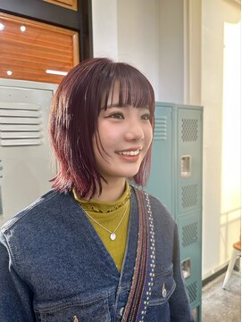 コポル(Copol) 外ハネショート×ピンクパープル1