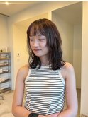ミディアムパーマスタイル