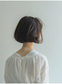 切りっぱなしゆるふわボブ