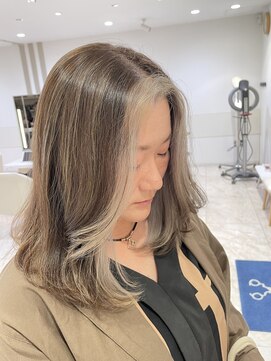 ケンジ 平塚 アネッタ(KENJE annetta) 【白髪ボカシ】フェイスフレミング