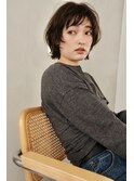 レイヤーボブウルフ/くびれボブ/ニュアンスパーマ/30代40代50代