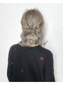 大人可愛いハーフアップ♪