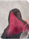 黒髪カタロググレーベージュレイヤーロングアッシュカラー