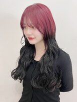 ビューシンサイバシ(VIEW SHINSAIBASHI)&nbsp;デザインカラーハイトーン前髪レイヤーカットイメチェン10代20代