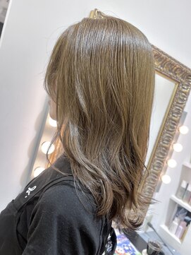 コワファースト  させぼ五番街店(COIFF1RST) ブリーチ無し★オリーブベージュ