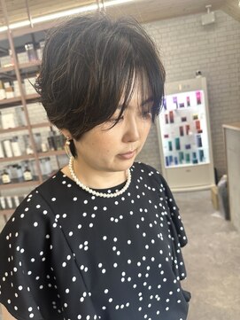 サロン(CI'SALON) ショート×ブリーチなしのハイライト