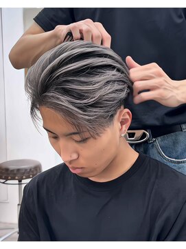 ステラ(STELLA) センターパート/メンズバレイヤージュ/メンズデザインカラー