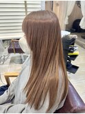 ミルクティーベージュダブルカラーインナーカラーケアブリーチ