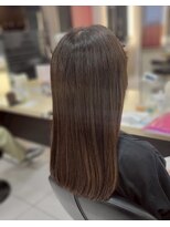 キャパ(CAPA)&nbsp;透明感グレージュ×髪質改善ストレート(茅ヶ崎/20代/韓国ヘア)