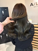 アイリー 名古屋(A/LEE)&nbsp;インナーカラー/くすみグリーン