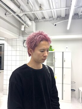 ギア(GEAR.) 【メンズスタイル】スパイキーショート＆ピンクカラー