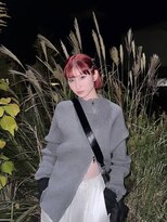 ウニュ(uninu)&nbsp;レッドカラーボブカット