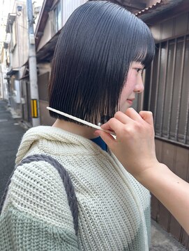 パーク(PARK) 切りっぱなしボブミニボブショートボブ縮毛矯正