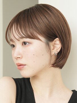 ソワネ 表参道(soigne) 表参道白髪ぼかしウルフショートボブベージュアッシュグレージュ