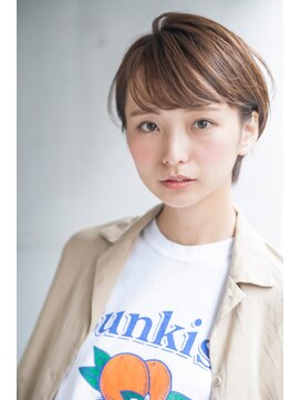 シエナ 渋谷(Siena) siena   大人可愛いエッジショートキャラメルベージュ