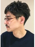 大人のくせ毛風パーマ ビジネスも○