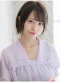 【ROMA】美髪×美肌ラベンダーベージュ/小顔ひし形ショートボブ