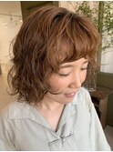 大人のカーリーパーマ