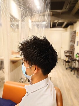 アンプリュス リアン(1+ Unplus lien) メンズ束感スパイキーショート/亀戸