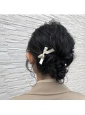 【結婚式におすすめ】華やか黒髪アップ　別府／大分