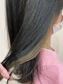 ヘアーサロン エクラ(HAIR SALON eclat)&nbsp;クールにインナーカラーを見せたいならグレーカラーがオススメ！