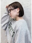 丸みが可愛いフレンチボブ◎耳掛けボブ