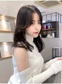 小顔に見えるくびれヘア レイヤーカット 透明感カラー KAKO