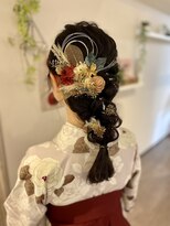 着付けヘアセット専門店 ウィズ(With) 袴ヘアセット 編みおろし