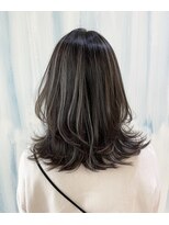 アップ(A+hair) ハイライトカラーミルクティーベージュケアブリーチ髪質改善三宮