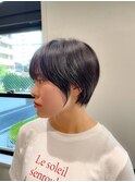 lond惇平　大人ガーリーショートグレージュカラープリカール