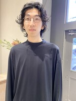 フェンヘアーアイス 中目黒(Fen.hair ici)&nbsp;スパイラルパーマツイストパーマアップバングミディアムヘア