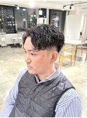 波巻きスパイラルパーマビジネスパーマ緩いパーマメンズパーマ
