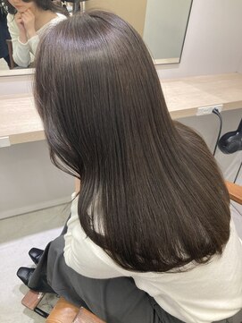 ミリー 梅田店(milly) 大人可愛い美髪アッシュオリーブレイヤーロングスタイル【梅田】