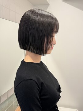 ラフ 立川(Laff) 立川/切りっぱなしボブミニボブぱつっとボブ暗髪ボブ/髪質改善