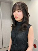 小顔韓国風ヘア×ホワイトアッシュ