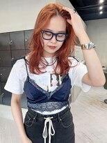 ヘアー アイス ルーチェ(HAIR ICI LUCE)&nbsp;オレンジ/レイヤーカット/ウルフカット/ロングウルフ/城倉