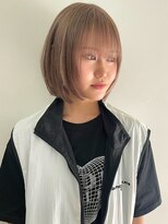 レイヤーボブウルフボブひし形ミディアムレイヤーダブルカラー