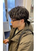 波折ツイストスパイラルパーマ
