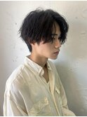 メンズ☆フェザーパーマ/刈り上げセンターパート/波巻きパーマ